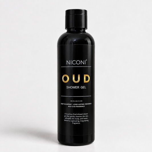 NICONI Oud Shower Gel – 400ml | Deep Cleansing & Long-Lasting Fragrance