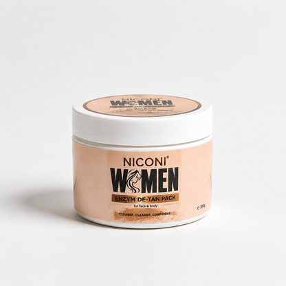 NICONI Women Enzyme De-Tan Pack for Face & Body – 300g