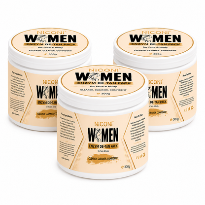 NICONI Women Enzyme De-Tan Pack for Face & Body – 300g