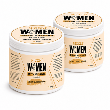 NICONI Women Enzyme De-Tan Pack for Face & Body – 300g