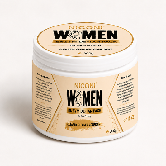 NICONI Women Enzyme De-Tan Pack for Face & Body – 300g