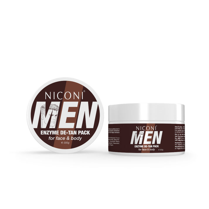NICONI Men enzyme de-tan pack for face and body